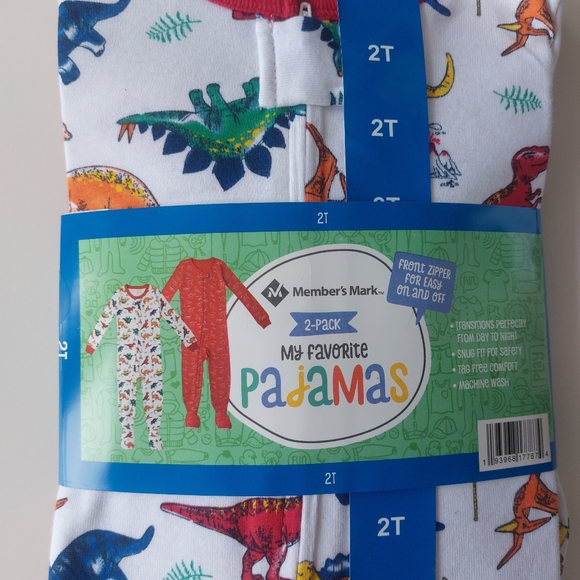 Members' Mark 4 piece Footie Pajama Set - Picture 4 of 6